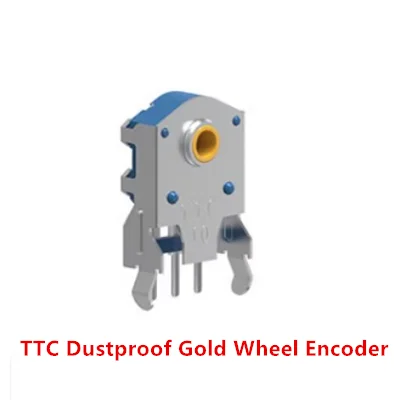 TTC Staubdichter Decoder 7/8/9/10/11/12/13/14/15/16 mm Rotary Mouse Scroll Gold Silber Rad Encoder 1,74 mm Loch 20-40 g für PC-Maus