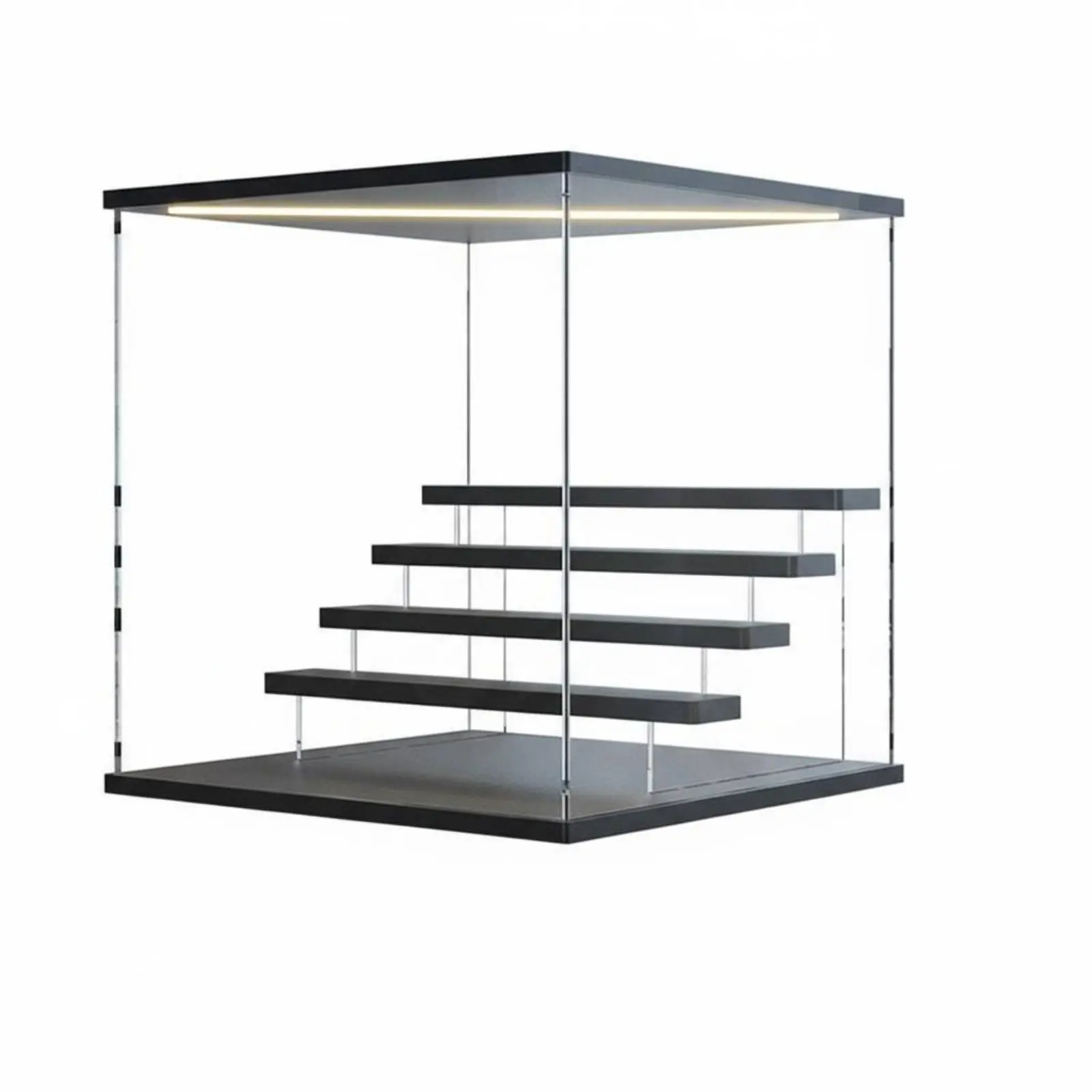 

Acrylic Display Case High Clarity Clear Acrylic Display Case Particle Proof Collectibles Showcase Easy Assembly for Desk, Office