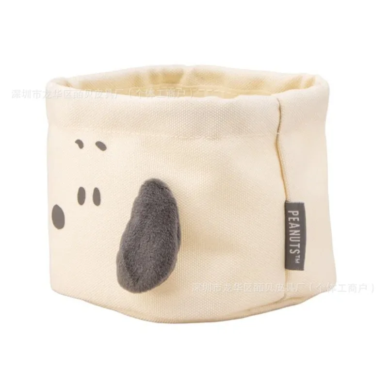 Kawaii Japanese Cartoon Cute Snoopy Olaf Fabric Desktop Organizer Storage Basket Snack Storage Basket Birthday Gift