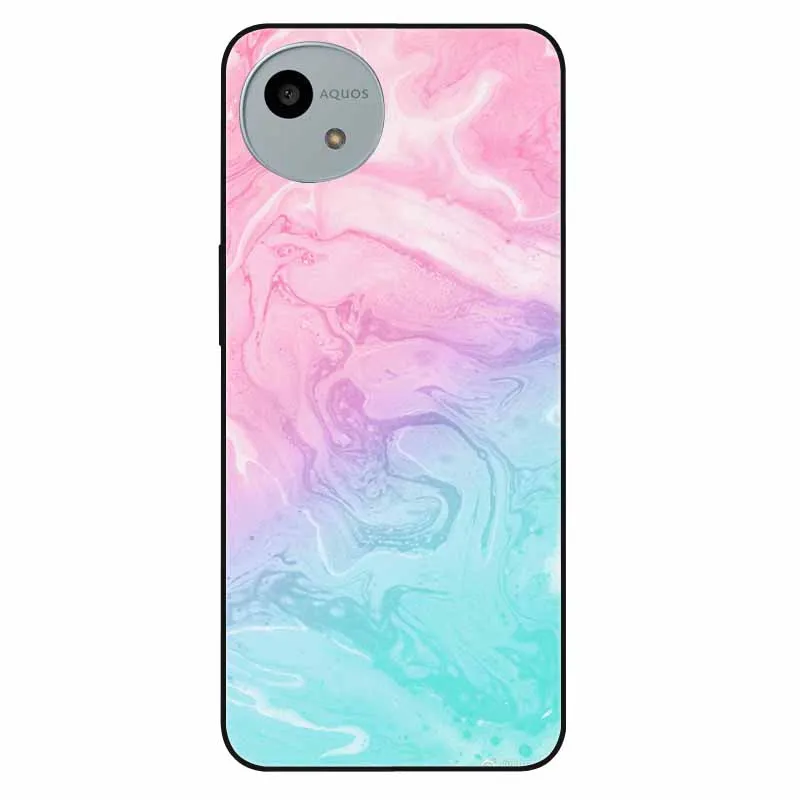 For Sharp Aquos Wish4 Case Soft Silicone Flower Marble Fashion Back Covers For Sharp Aquos Wish 4 Cases SH-52E Printed Lovely