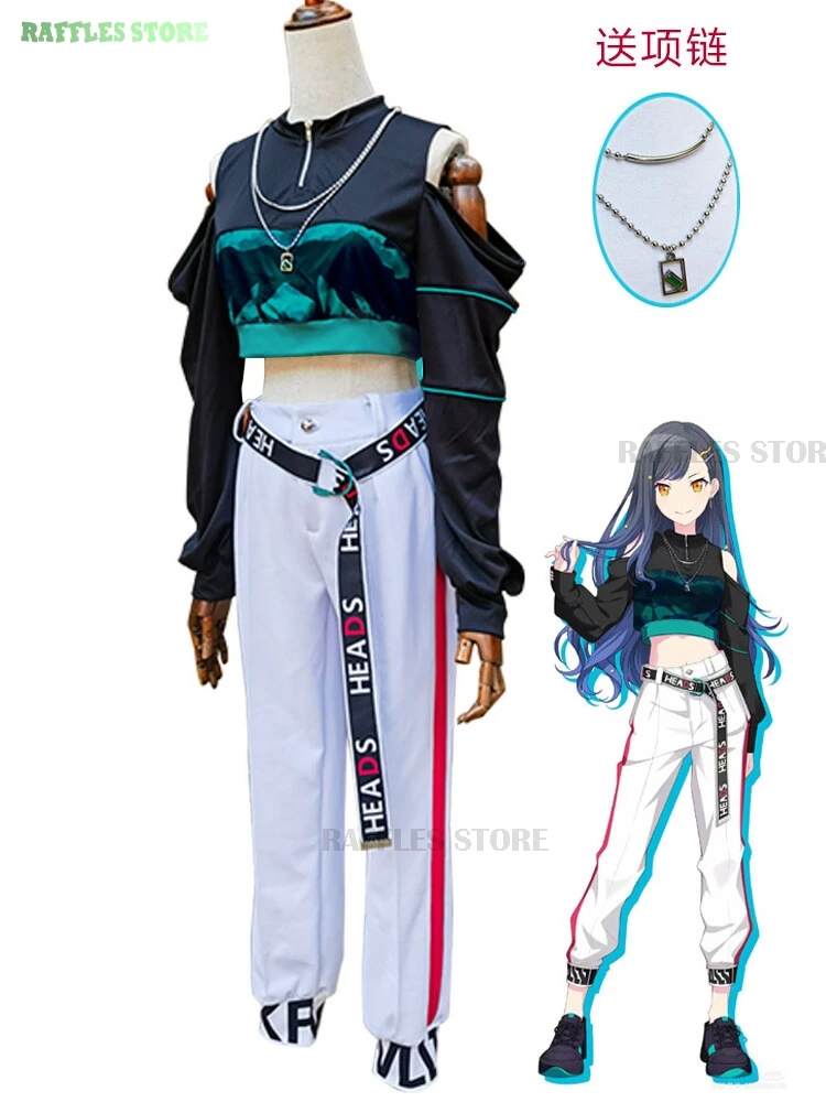 Projet Sekai Kendonome Akito Shiraishi Cosplay Costume, une perruque imbibée Akt Anime Cosplay, nouvelle fête d'Halloween, uniforme de sport Cos, 2024