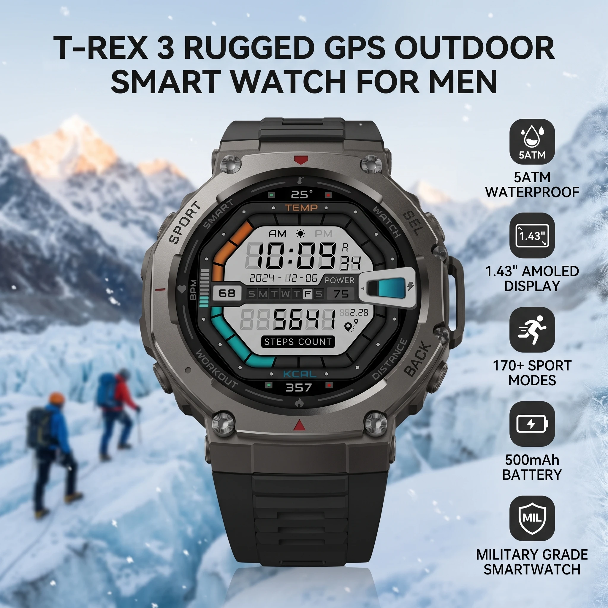 Reloj Amazfit T-Rex 3 GPS Militar