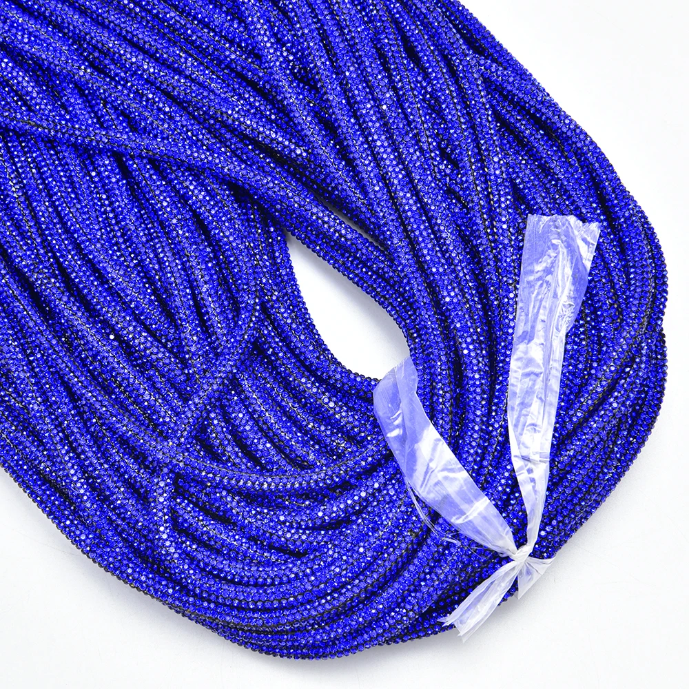 Bling Bling Crystal Diamond Cord Trimming Round Rhinestone Soft Tube Shoelace Rope Hoodies Trouser Drawstring Diy Manual Aglets