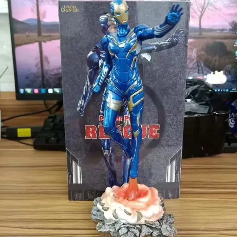 Ironman Pepper Potts estatua de 2 cabezas 1/10 figuras de acción de juguete