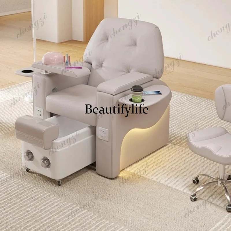 K182 Multi-functional Electric Manicure Table High-end Comfort Foot Bath Beauty Manicure Table Intelligent Lounge