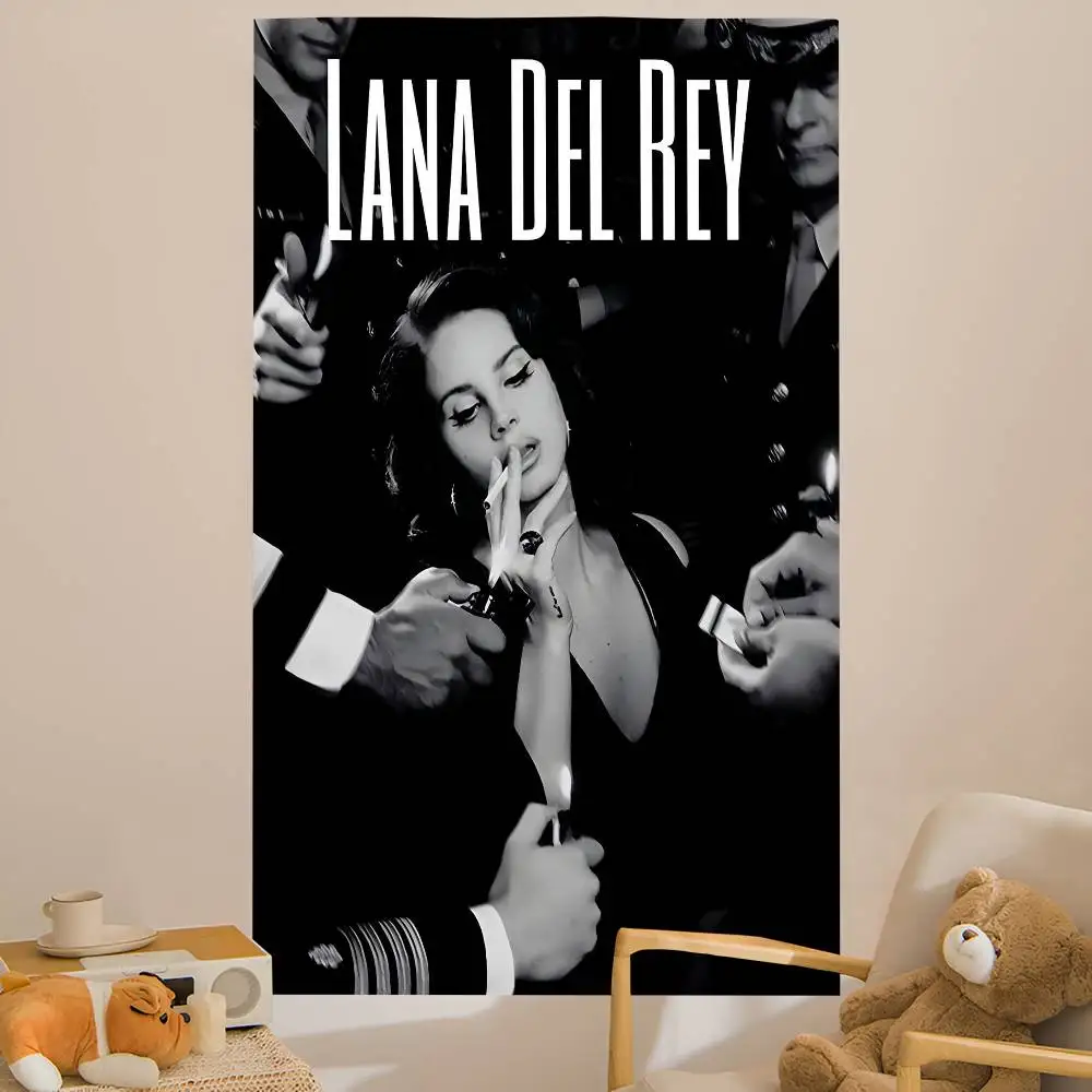 Singer L-Lana Del Rey Hanging Bohemian Tapestry Bohemian Wall Tapestries Mandala Kawaii Room Decor