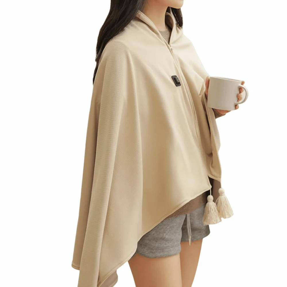 

Household Wearable USB Electric Heated Blanket Washable Portable Shawl Blanket Warm Clothing Warm Shawl for Winter