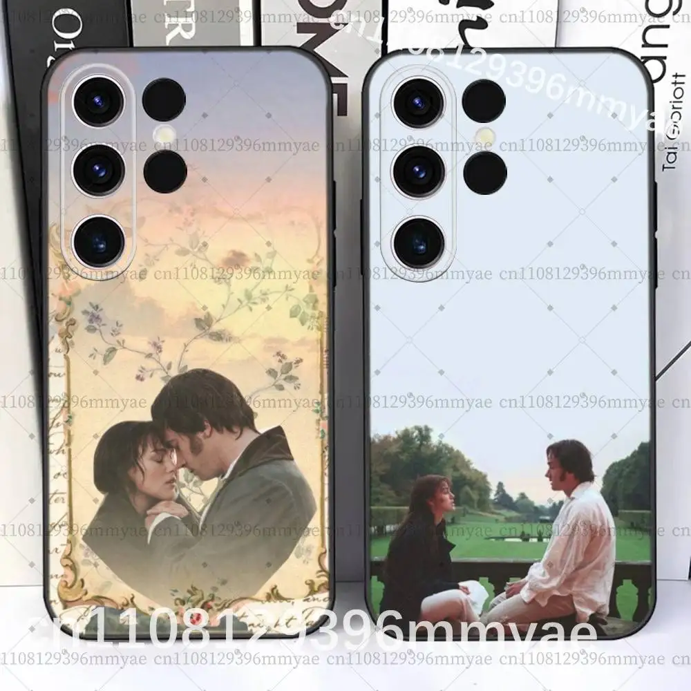 P-Pride And P-Prejudice Elizabeth For Samsung S26,S25,S24,Ultra,S20,S30,Plus,S22,S23,Ultra,Plus,5G Black Silicone Soft Case