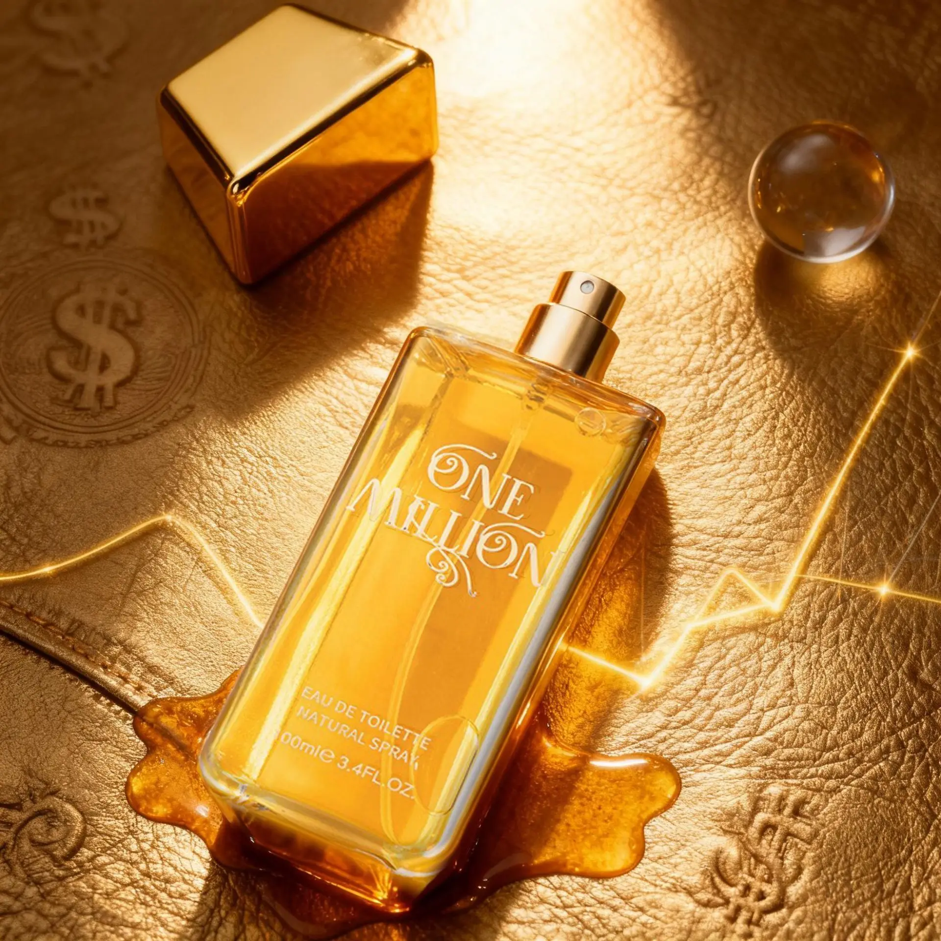 

100ml Perfume Golden Million Gold Brick Extrait - Women Men's Long-Lasting Woody Perfume Men's Perfume Pray Fragrance