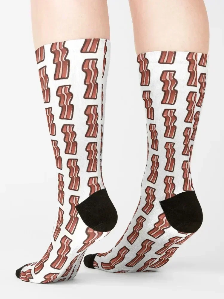 Crispy bacon stripes Socks Argentina new year floor moving stockings Designer Man Socks Women's