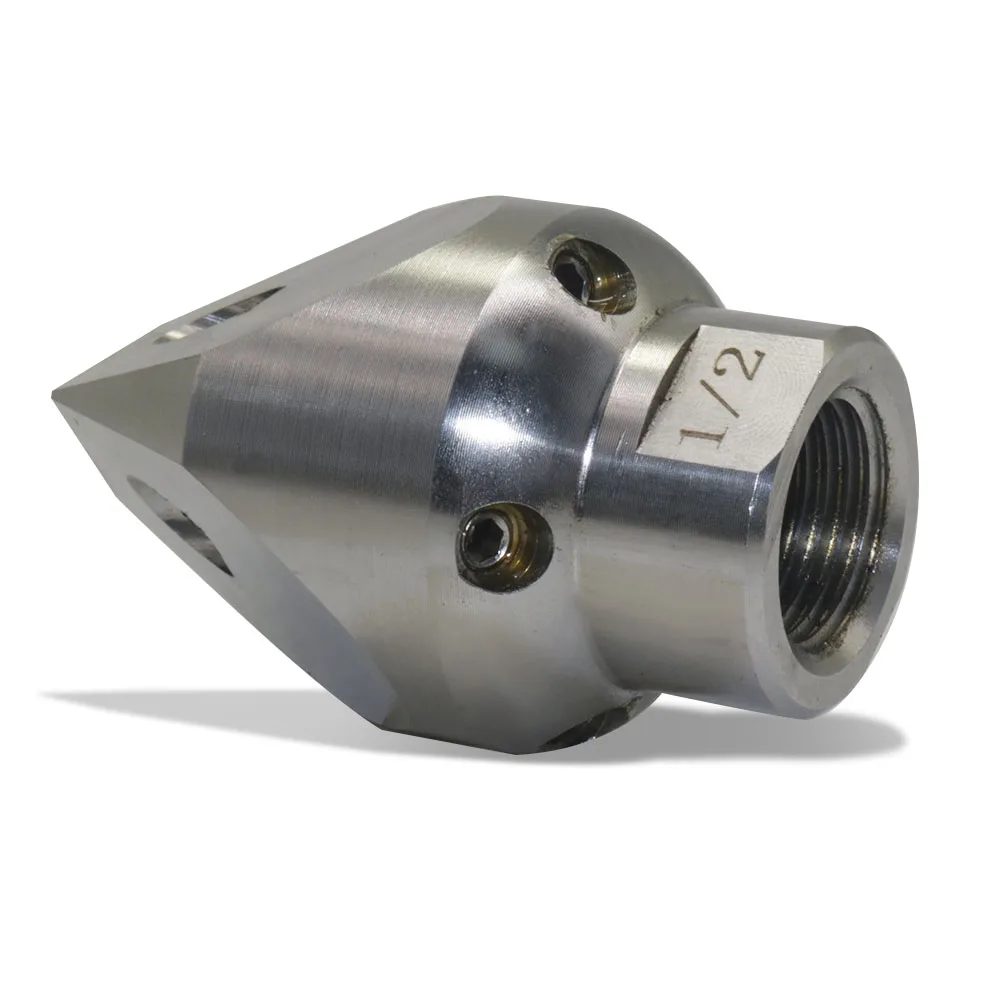 ارتفاع ضغط 8 حفرة فوهة 1/2 G1/2 مسدس رش كهربائي أنبوب الحمأة مياه الصرف الصحي تنظيف المجاري فوهة بندقية