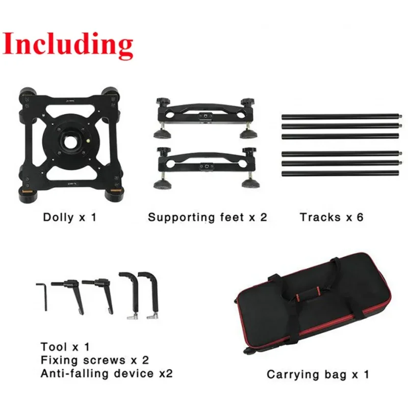 Greenbull BX200 Film Camera Slider Portable Photographic Pulley Slider Kit For RED FS7 Video Camera with 75mm&100mm Bowl