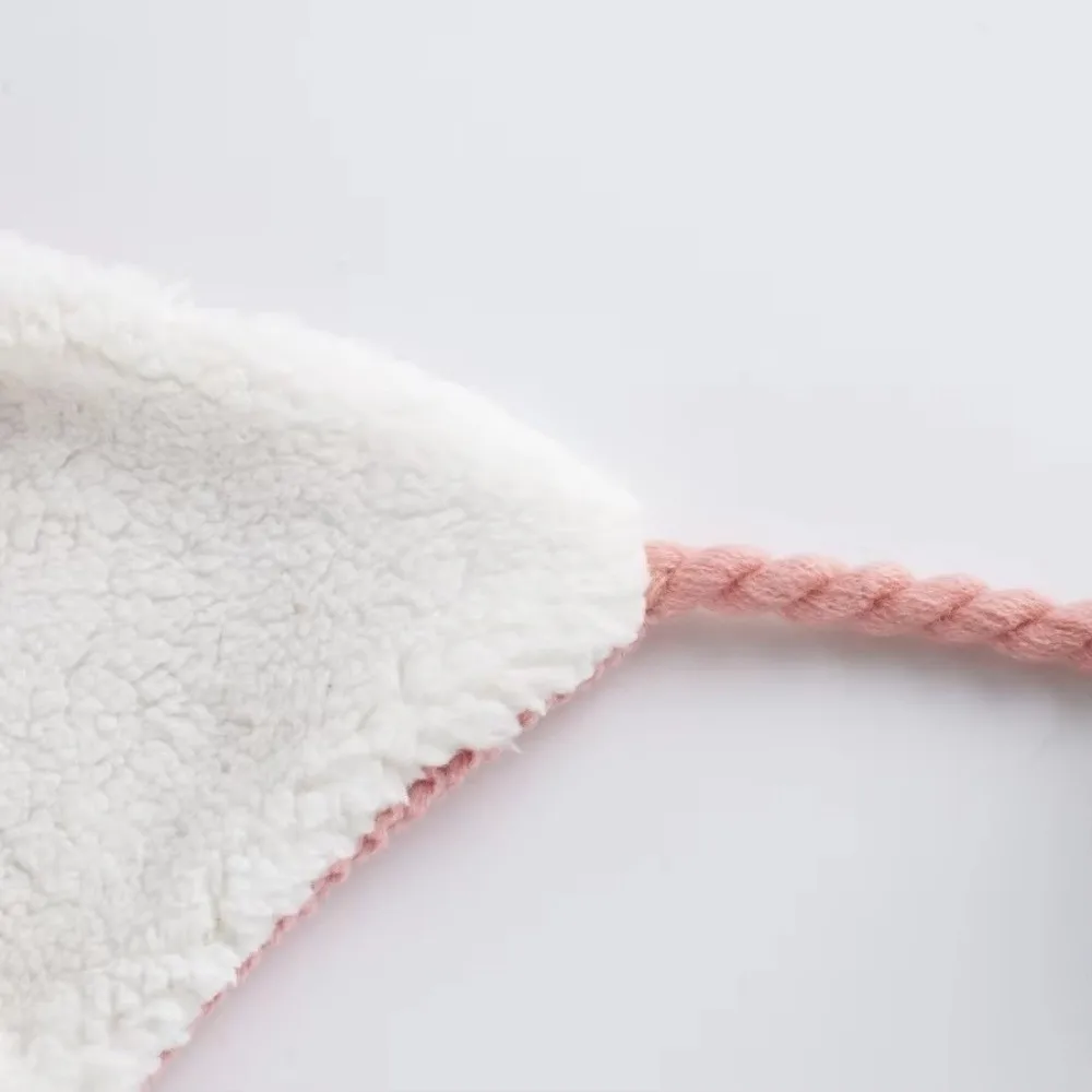 

Милая мягкая шапка с черепом для девочек на подкладке из шерпы с помпоном, шапка на подкладке из шерпы, теплая шапка-бини, нечеткая перуанская шапка, зимняя одежда