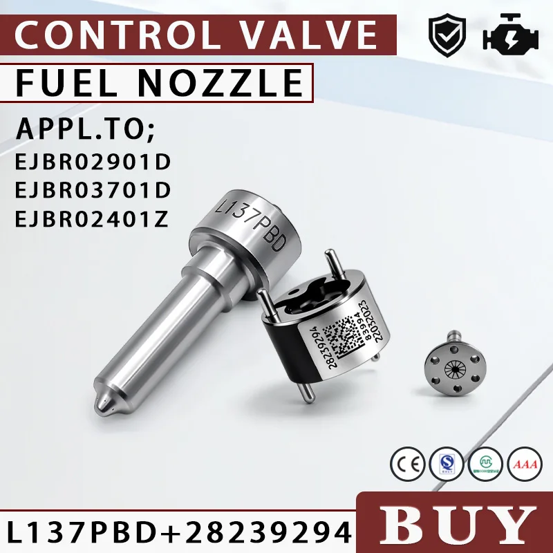 L137PBD 28239294 Diesel Fuel Injection Nozzle Valve Combination For Common Rail Fuel  Injector EJBR03701D EJBR02401Z  YI2833