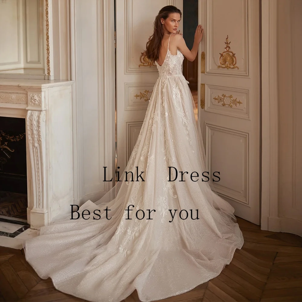 Spaghetti Straps Wedding Dresses for Ladies Soft Tulle Bridal Gowns Exquisite Sleeveless Vestidos De Novia New 2026 Summer