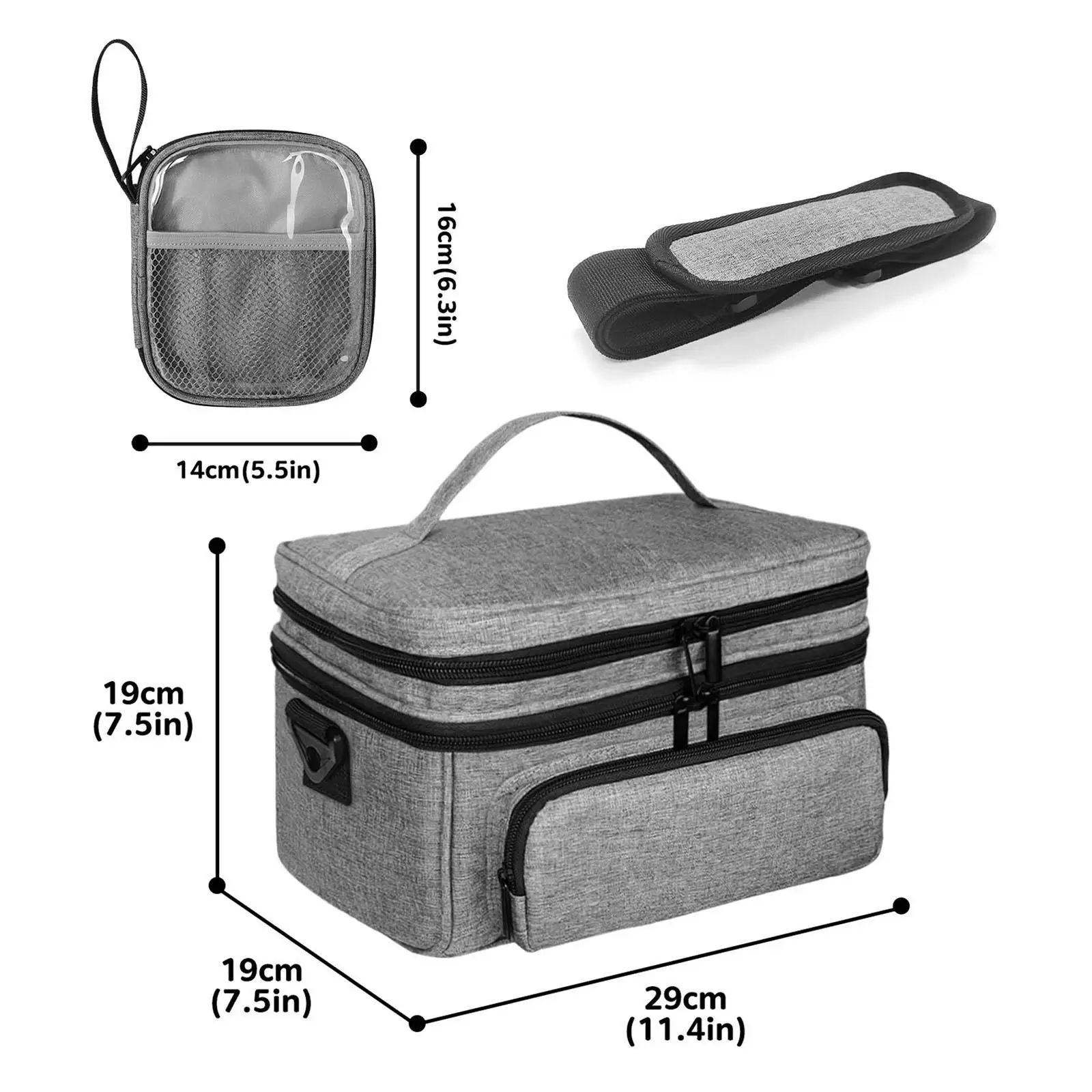 Bolsa de primeiros socorros com bolsos multifuncionais, bolsa para primeiros socorros, kits de emergência, organizador para caminhadas