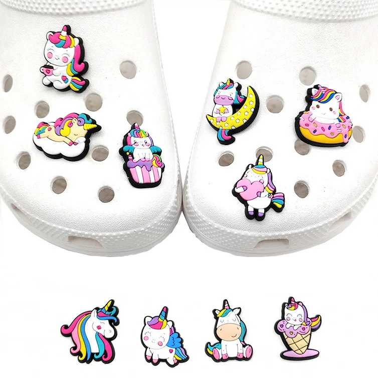 

MINISO 10Pcs unicorn Shoe Accessories Decration DIY Sandals Festival Party Kids Gifts