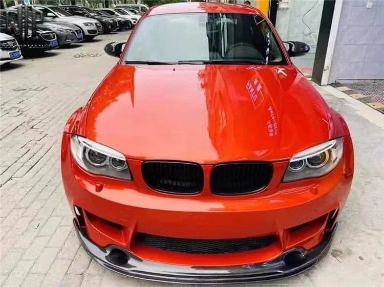 High Quality Carbon Fiber  Front Bumper Splitter Lip for   1M E82 2008-2013 Customized