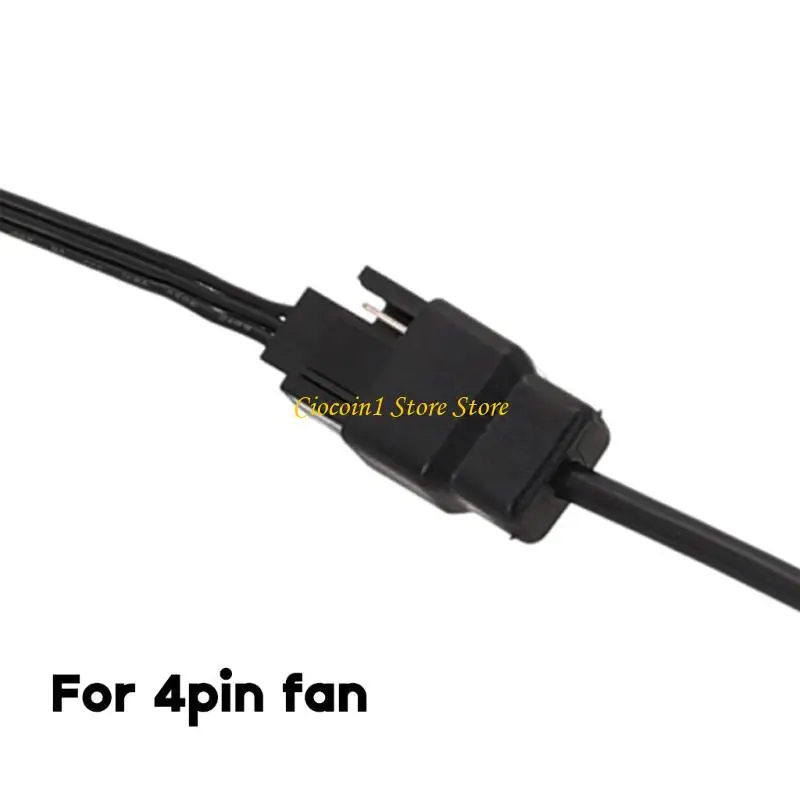 

A3PC USB to 4-Pin Laptop Fan Power Cable USB to 4Pin 3Pin Fan Power Supply Cord- 30cm 50cm 100cm PVC Line