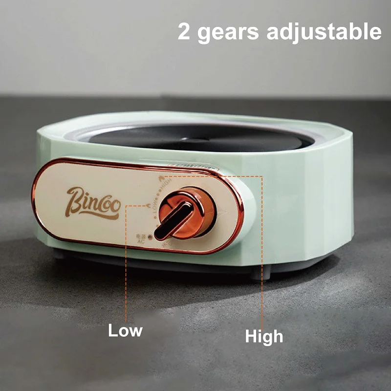 Pote moka 600w, fogão elétrico especial para fabricação de café, base aquecedor, ajuste de 2 velocidades, máquina de chá doméstica, mini caldeira de água portátil