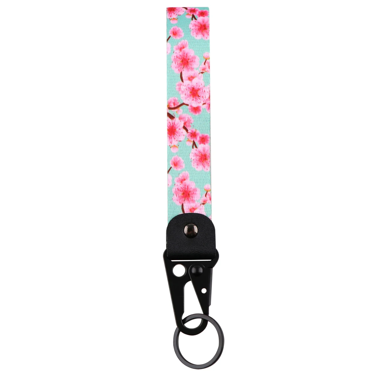 Sakura Auto-Schlüsselanhänger, Kirschblüten-Lanyard, Hängegurt mit Metall-Schlüsselhalter, Anhänger, Auto, Motorrad, Schlüsselanhänger, Zubehör, Geschenk – Detail 3
