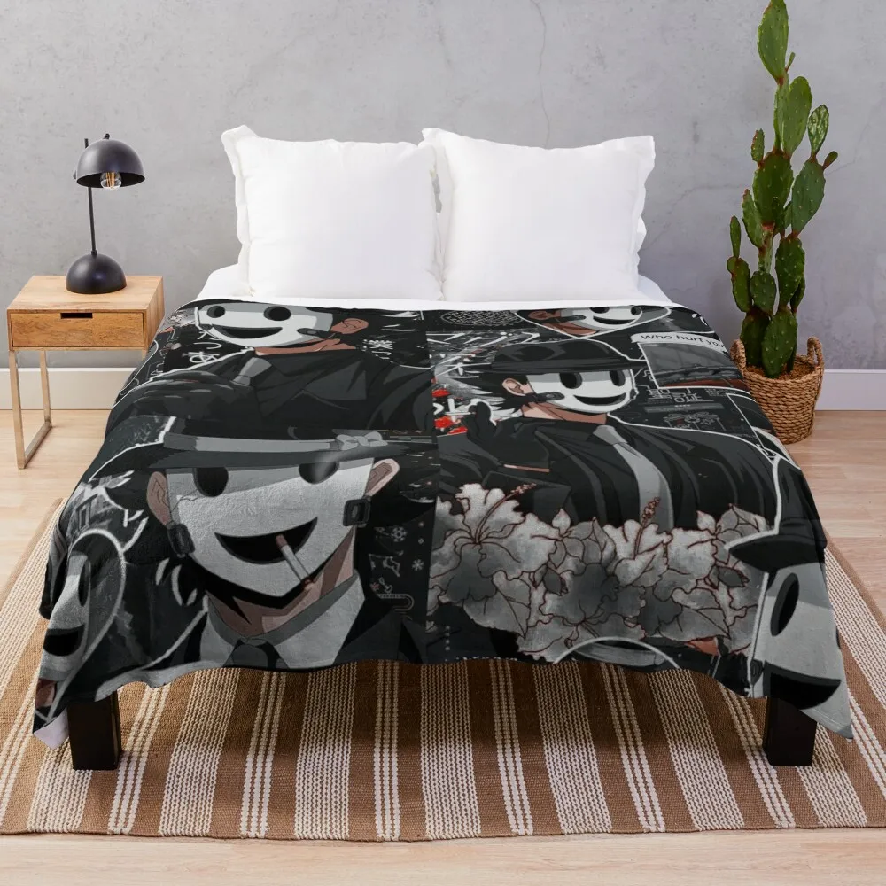 Sniper Mask Tenkuu Shinpan Throw Blanket Tourist Comforter Blankets