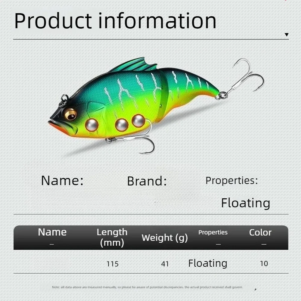 Floating Multi-Jointed Swimbait 41g BEARKING 115mm Laser Coating Artificial Lure for Predatory Fish view 5