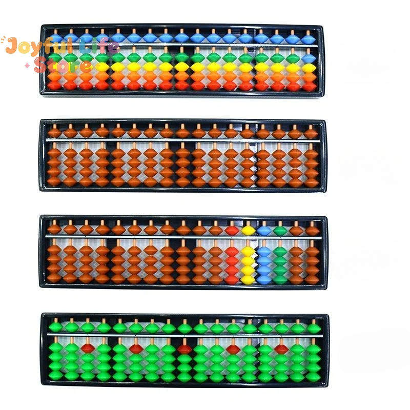 Hot Sale 1Pcs Chinese Abacus Math Calculating Counting Tool 17 Digits Column Abacus Soroban For Kids Beginners