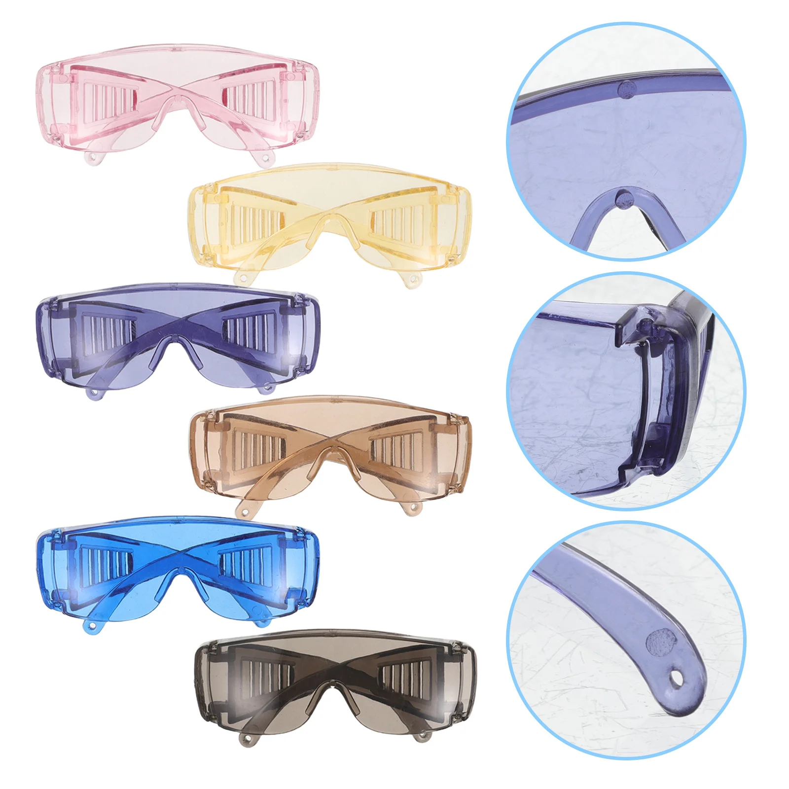 

6Pcs Mini Goggles - Smooth Edge Miniature Safety Glasses for Cosplay Swimming Party Dollhouse Decoration Mini Glasses for Crafts