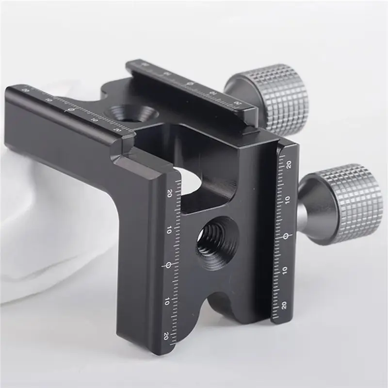 【SLEEK 】Aluminium Alloy Right Angle Double Head Holder RRS Standard L Plate Set Double Directional Holder Panoramic Stand