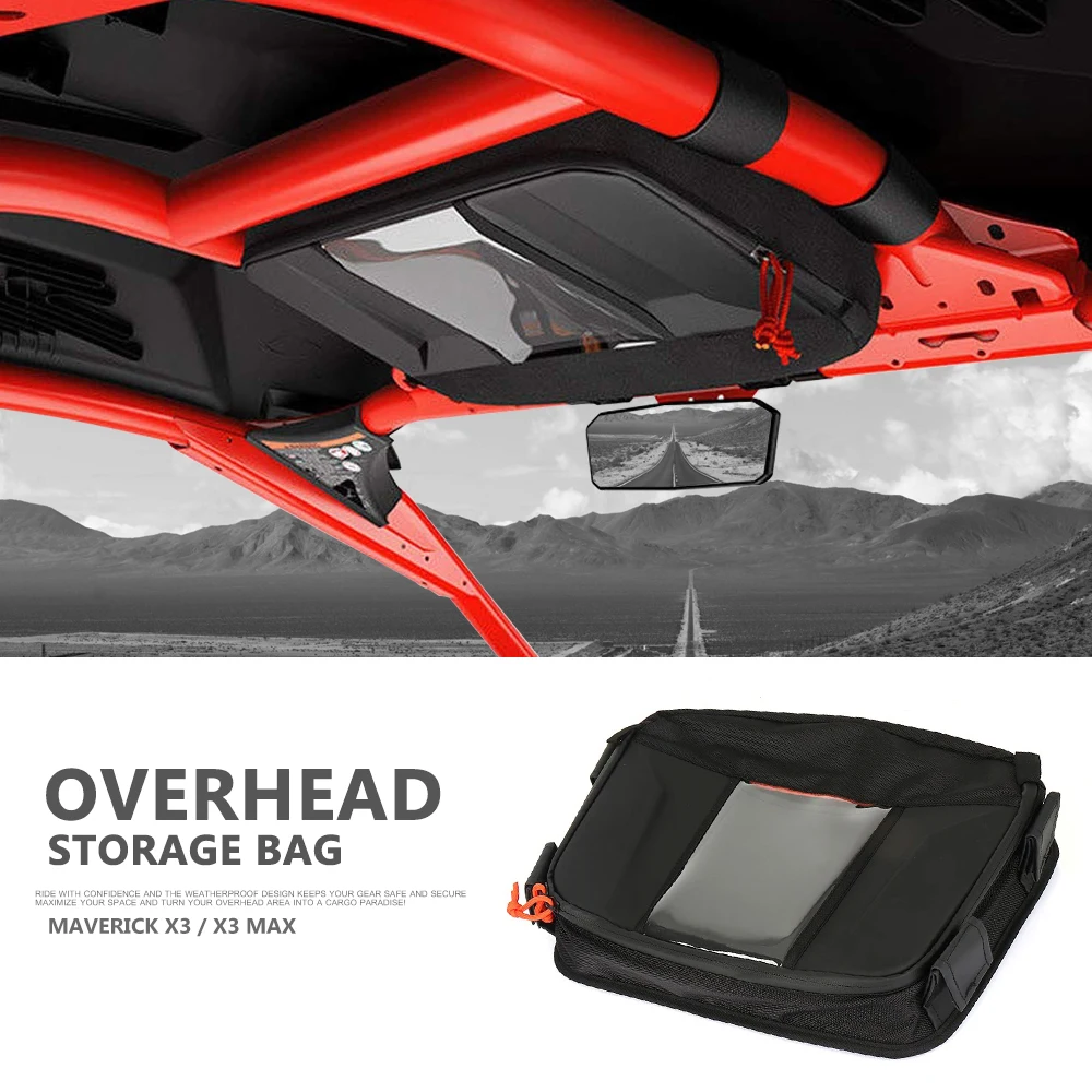 UTV Side Storage Door Bag Knee Pad Overhead Bag Tool Organizer Bag Side Storage Bag For Can-Am Maverick X3 MAX MAVERICK X3 2017-