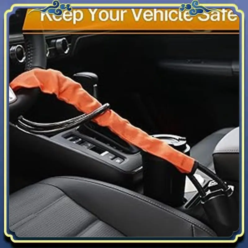 

AU16-автомобильный замок на руль, замок для сиденья, аксессуар, автомобильный выдвижной противоугонный замок на руль, оранжевый с 2-мя ключами