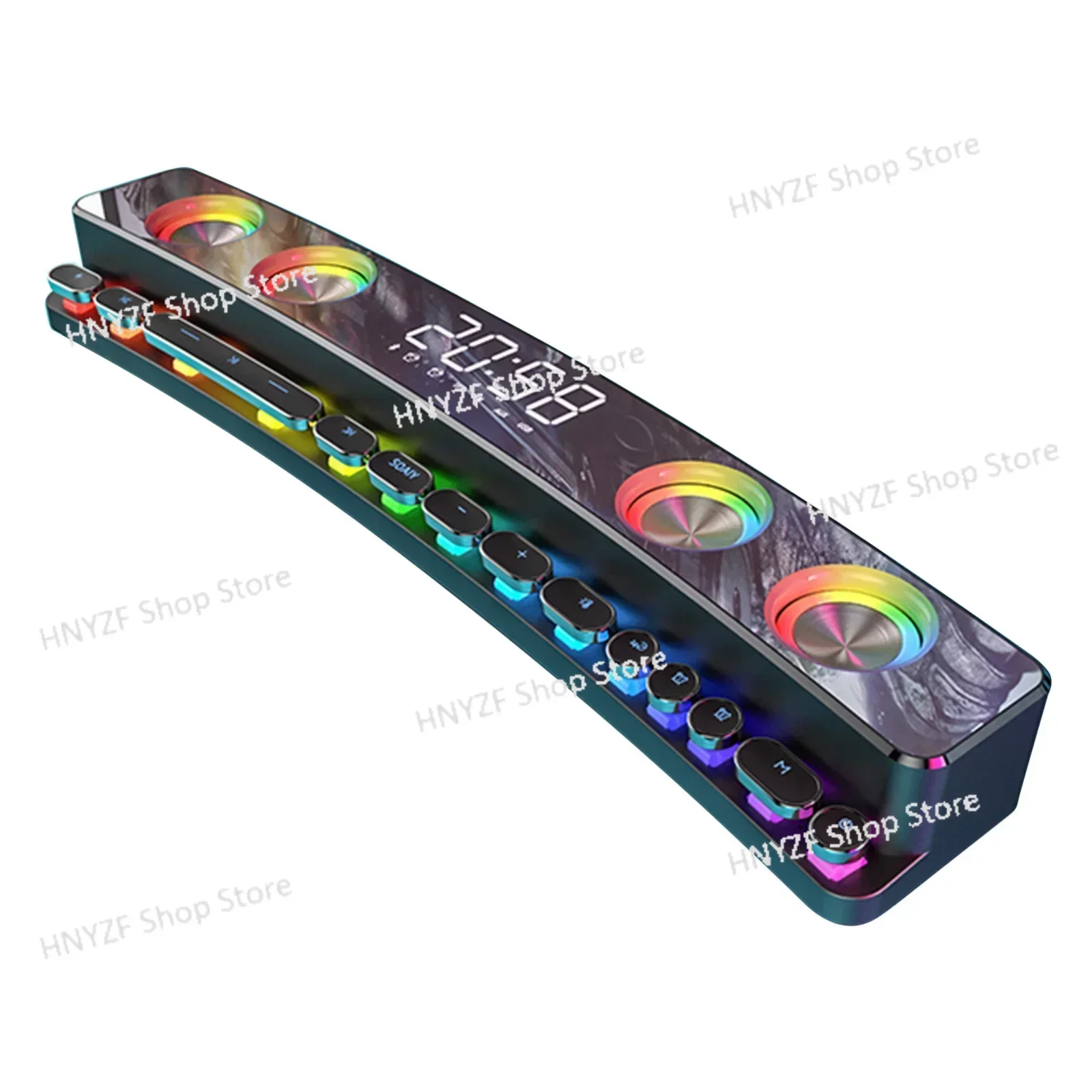 

Wireless Bluetooth Game Speaker With LED Light Home Computer Desktop HiFi 3D Surrounding Colorful Bass Subwoofer SH39