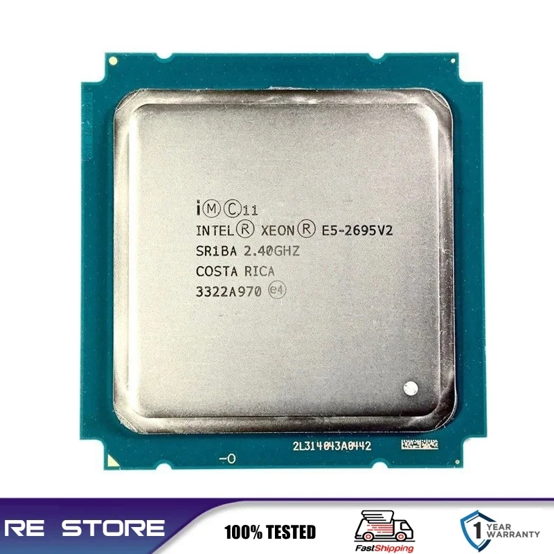 Intel xeon E5 2695 v2 2695V2 2.40GHz 12-Core LGA 2011 server processor