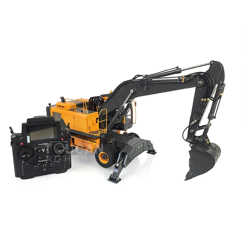 LESU Aoue ET30H Metal Hydraulic Wheeled RC Excavator 1/14 CNC Model Assembled Painted Outdoor Toys THZH1185