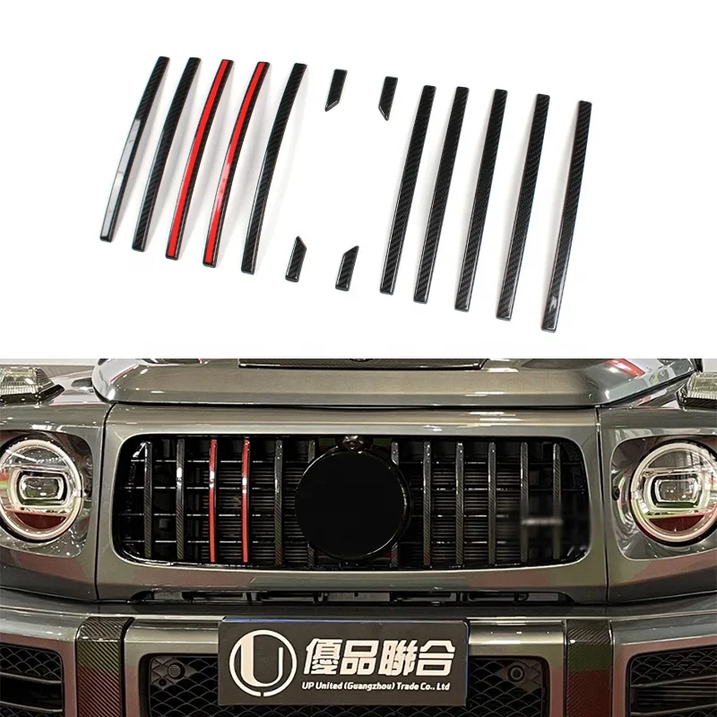 

STLF2019y- G-class W464 G63 Grille Trim Strip W464 W463a Car Accessories Dry Carbon Fiber Body Kits Auto Parts