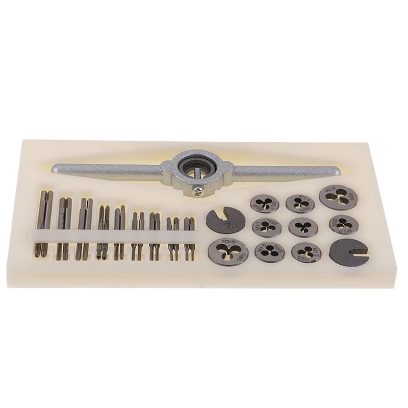 

31 шт., мини-заглушки из быстрорежущей стали с метрической резьбой, метчики, штампы, набор гаечных ключей, винт M1-M2,5, новый