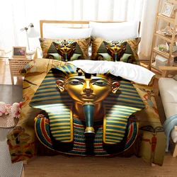 Pharaoh Mummy bedding set Ancient Egyptian Civilization bed sheets set comforter sets king size bedding set Quilt set Bed linen