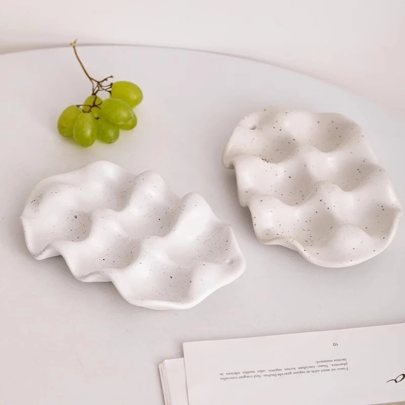 insSimple ceramic egg holder storage box for the kitchen, dedicated for home refrigerators, for preservation and organization view 3