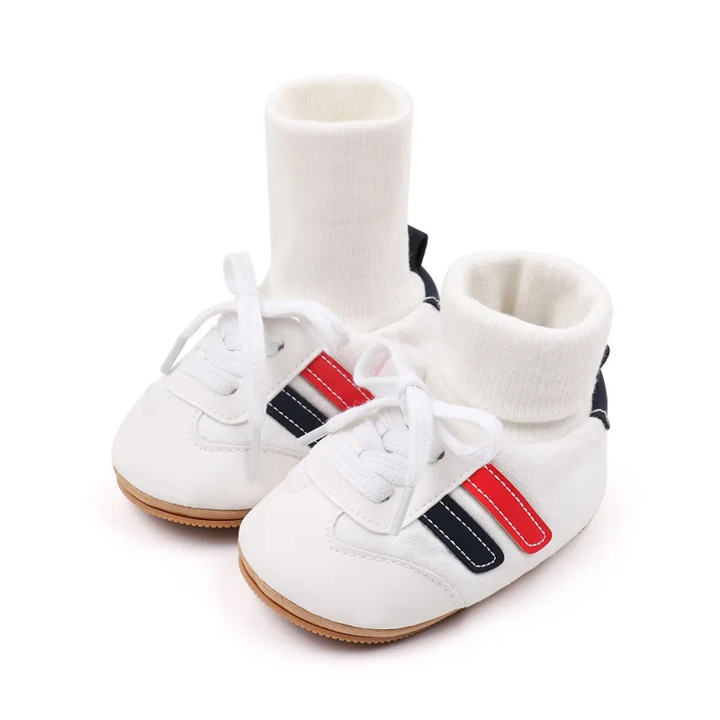 Ensembles de chaussettes pour bébés garçons et filles, chaussures chaudes d'hiver, l'offre elles en caoutchouc, chaussures d'intérieur pour tout-petits