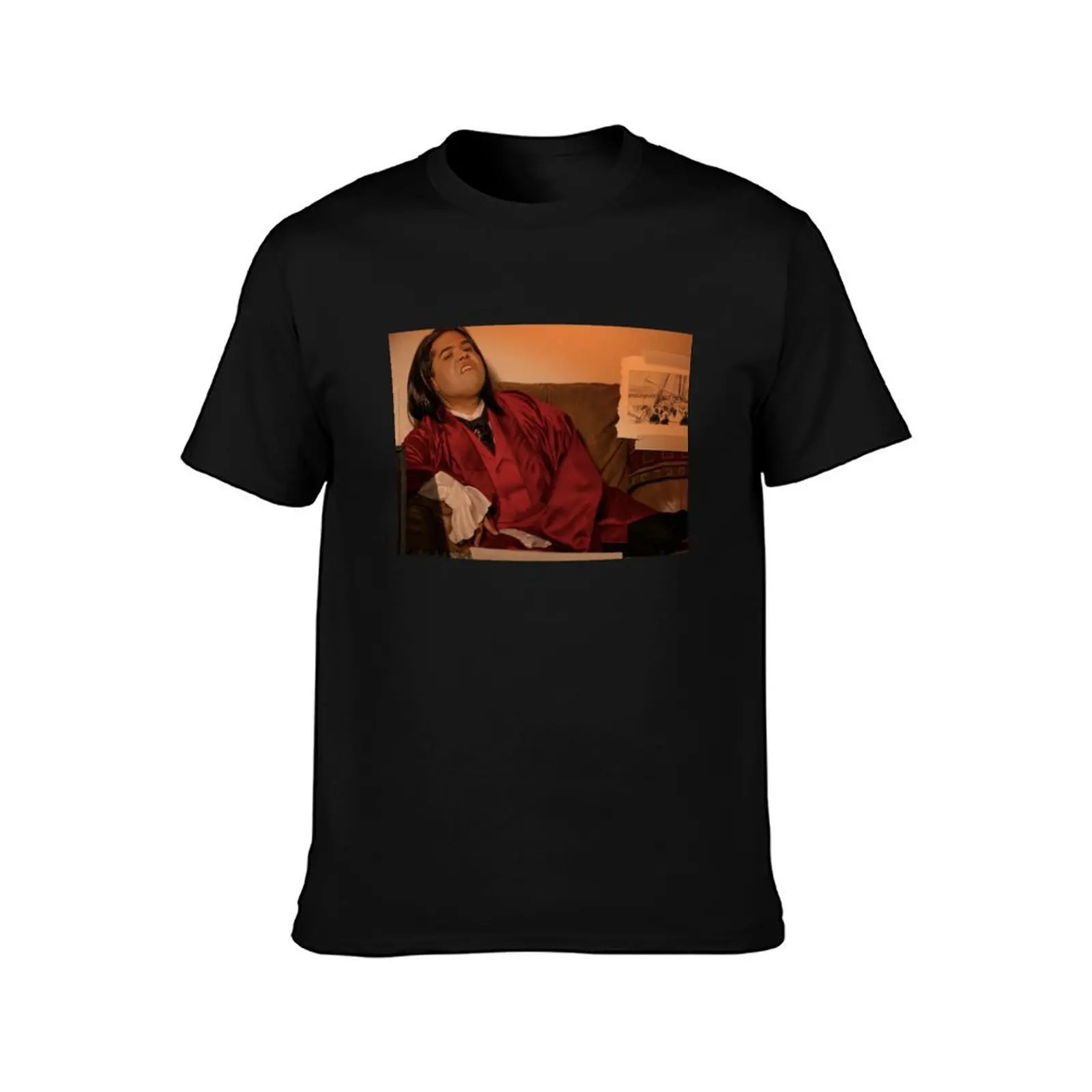 Guillermo as Antonio Banderas (print size) T-Shirt Summer Casual Cotton Tee Oversized Streetwear Tops Vintage Graphic Print