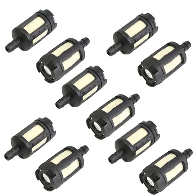 Kraftstofffilter 10er-Pack |   Inline-Gasfilter für Rasenmäher, Rasentrimmer, Kettensäge und Gartengeräte