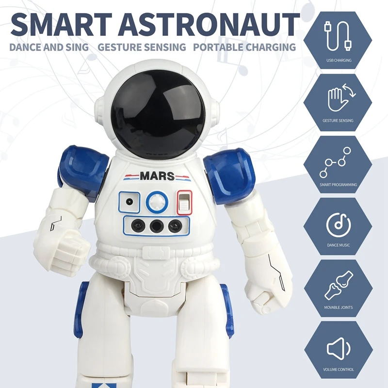 Robot telecomando Robot programmabile intelligente con Controller a infrarossi giocattolo danza, Kit Robot a induzione di canto