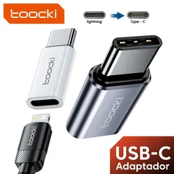 Toocki Lighting To USB C Type-C Jack Charger Cable QC3.0 Adapter Charging Connector for Samsung S23 S22 S21 Plus Xiaomi Huawei