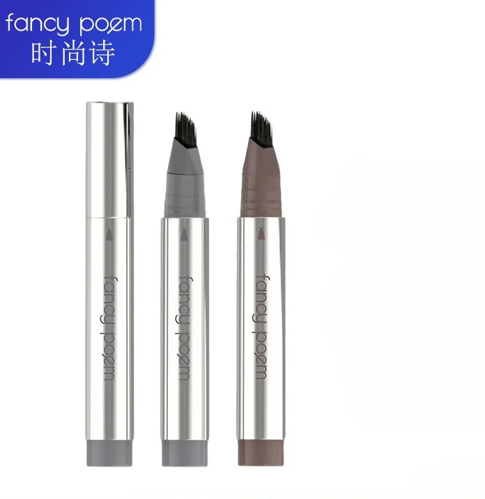 Elegancki poemat Wieloziarnisty kredka do brwi Odporna na pot i nieblaknąca Pluszowa, naturalna linia włosów brwi 2 w 1