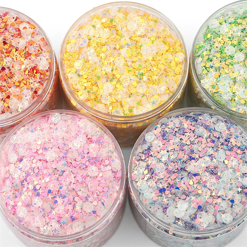 20 g/pacco 3-6mm Paillettes Stile Misto Glitter Paillettes Sciolti Artigianato Paillettes Cucito Abbigliamento Decorazione Accessori FAI DA TE Lentejuelas