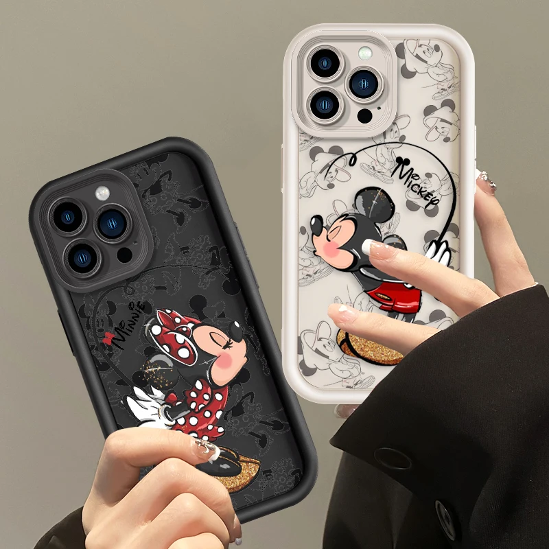 Süße Disney Mickey Minne für Apple iPhone 15 14 13 12 11 Mini xs xr x 8 7 Pro Max plus Soft Eye