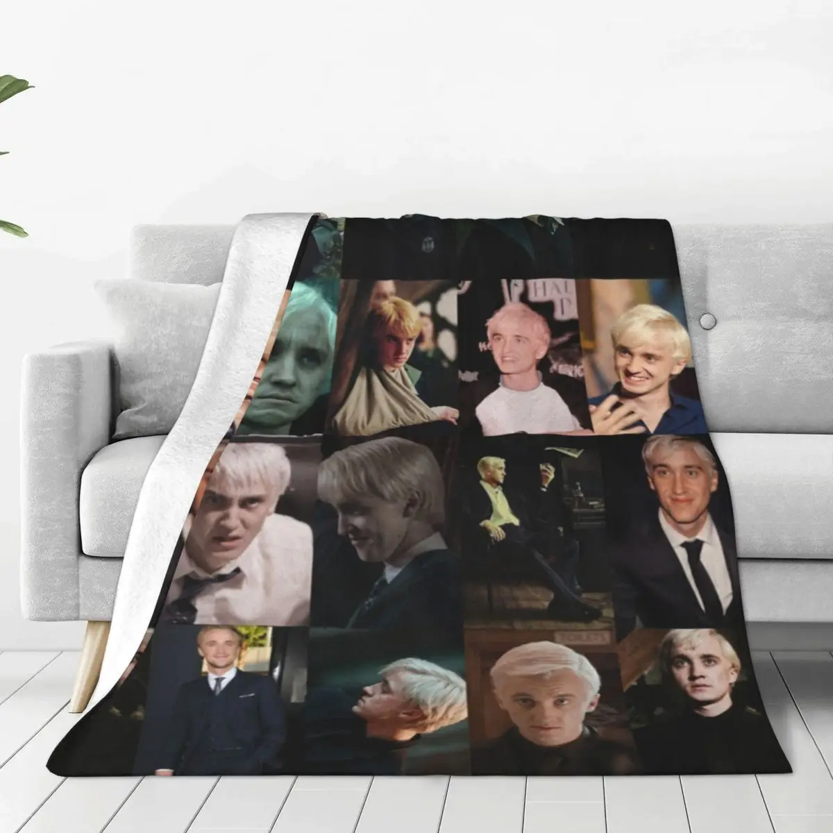 Tom Felton Blanket Actor Movie Travel Flannel Throw Blanket Soft Durable Outdoor Custom Bedspread Birthday Present