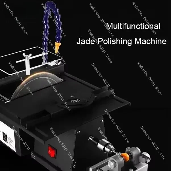 1850W Multifunction Table Saw Polishing Machine Gem Jade Cutting Carving Drilling Machine Round Bead Punching Machine 220V