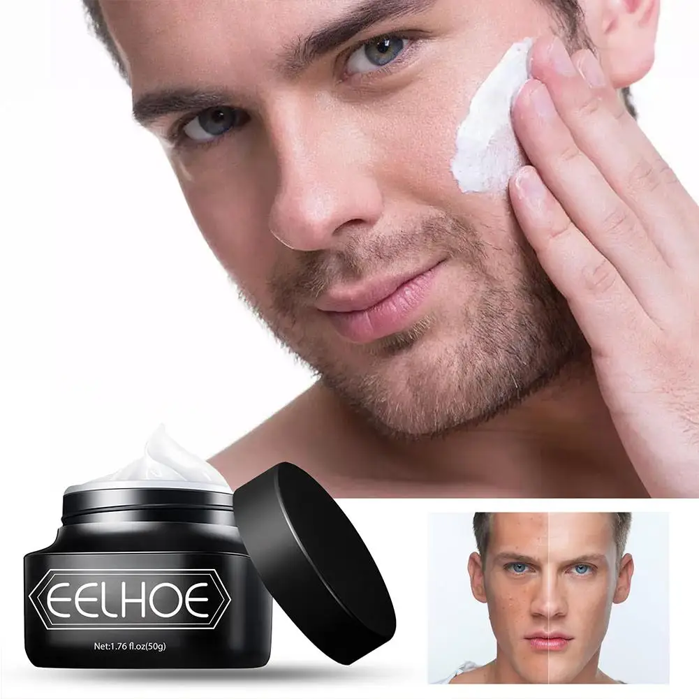 Creme clareador hidratante para homens, 50g, corretivo, marca de acne, creme bb, nutrição natural, impermeável, suave, maquiagem facial